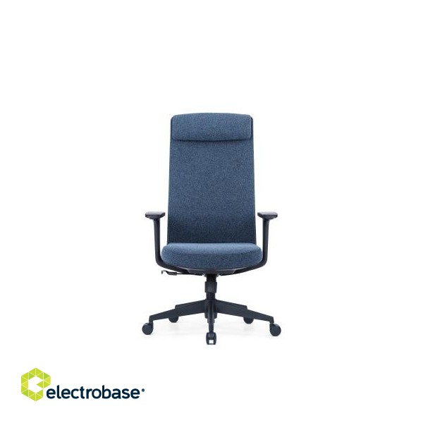 Up Up Ankara ergonomic office chair Black, Blue fabric image 2