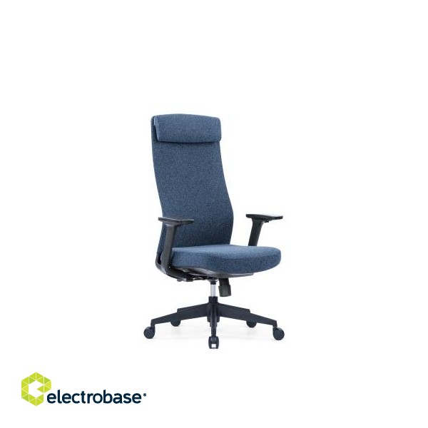 Up Up Ankara ergonomic office chair Black, Blue fabric image 3