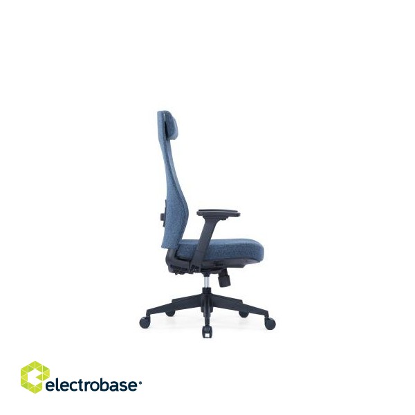 Up Up Ankara ergonomic office chair Black, Blue fabric image 4