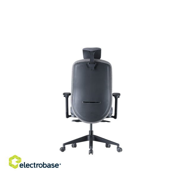 Up Up Athene ergonomic office chair Black, Grey + Grey fabric image 5