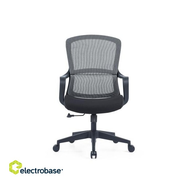 Up Up Darwin ergonomic office chair Black, Black fabric + Grey mesh image 2