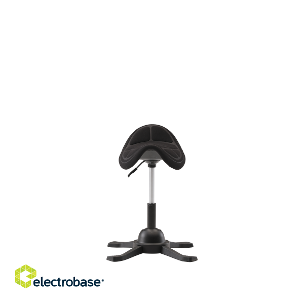 Up Up Toronto ergonomic balance stool Black, Black fabric, longer gas lift image 3