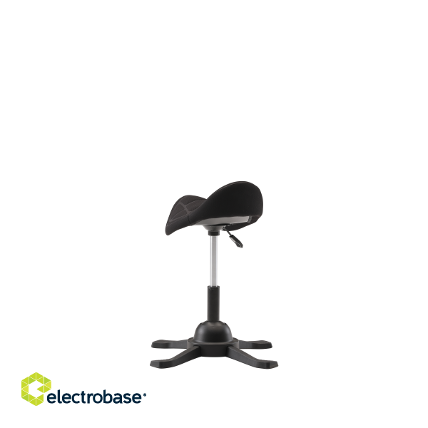 Up Up Toronto ergonomic balance stool Black, Black fabric, longer gas lift image 4