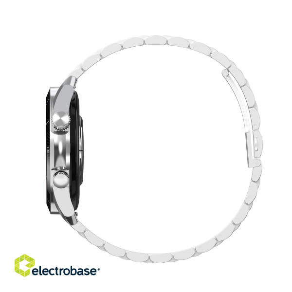 Garett V10 Smartwatch, Silver steel image 4