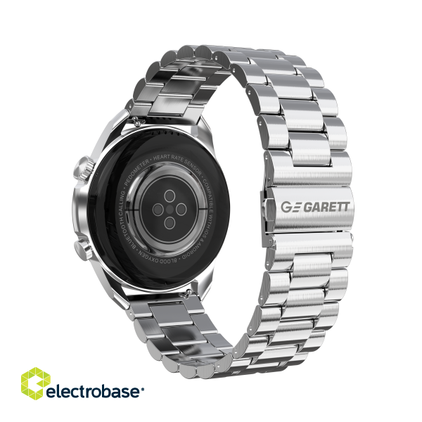 Garett V10 Smartwatch, Silver steel image 5