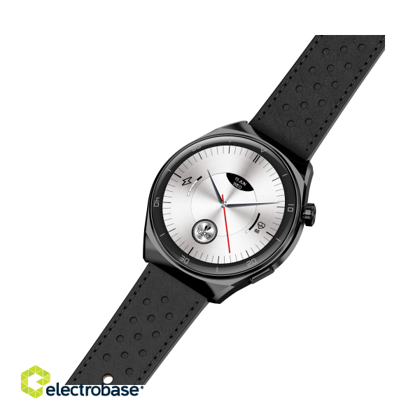 Garett V12 Smartwatch, Black leather image 6