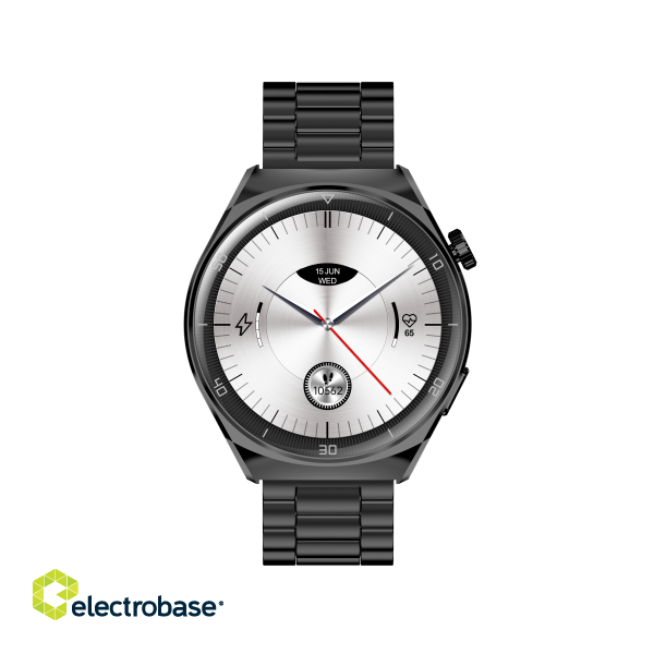 Garett V12 Smartwatch, Black steel paveikslėlis 2