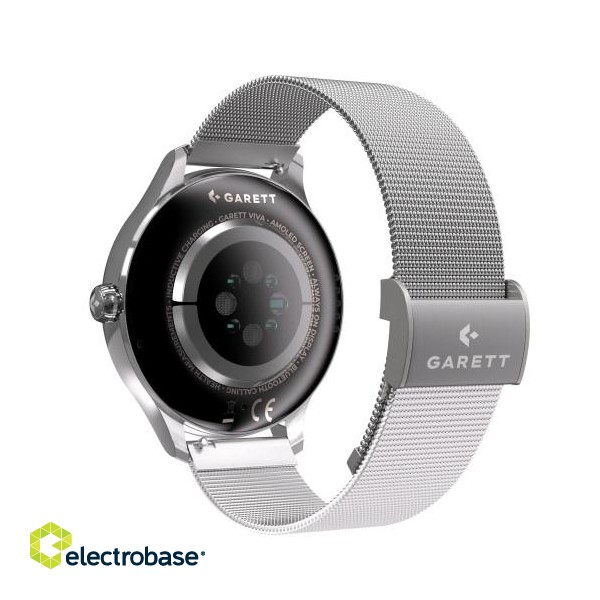 Garett Viva Smartwatch, Silver steel image 5