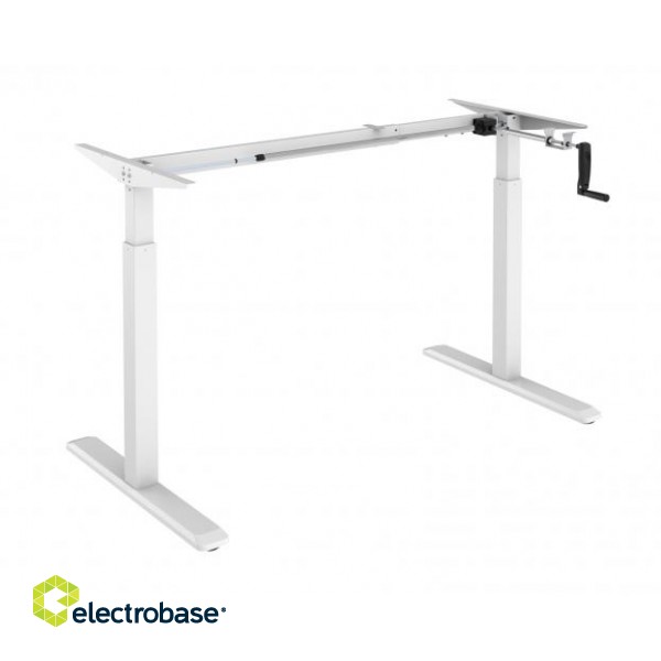 Adjustable Height Table Frame Up Up Ragnar, White image 1