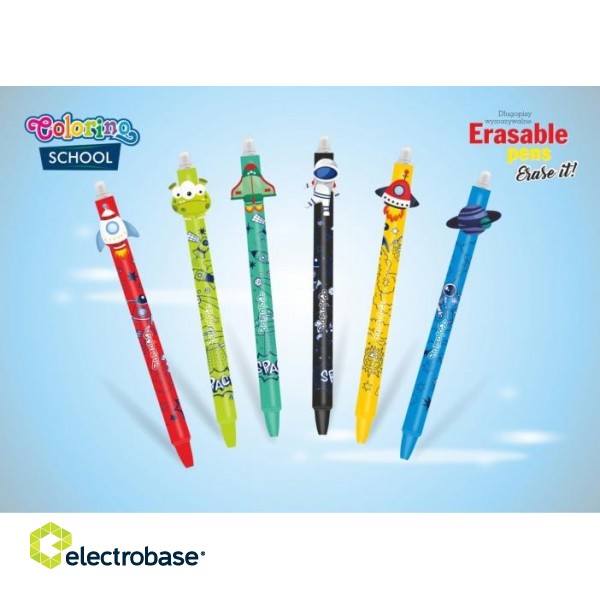 Retractable erasable pen Colorino Space Life фото 3