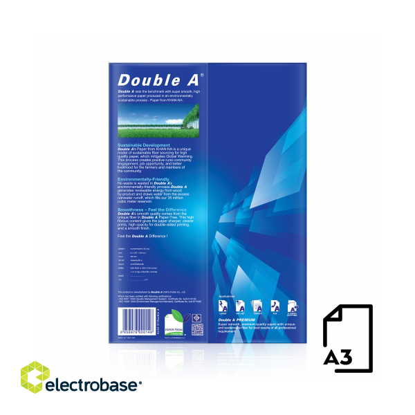 Paper Double A (A category), A3, 80g, 500 sheets image 3