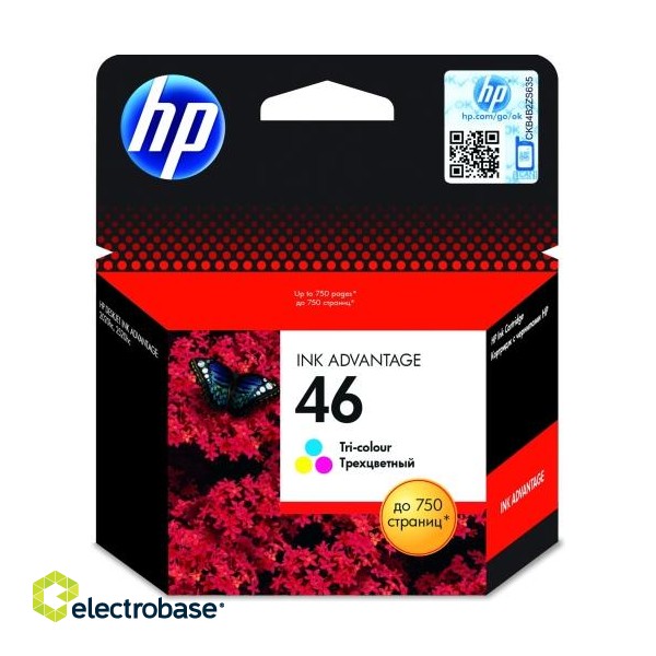 HP 46 Tri-color Original Ink Advantage Cartridge