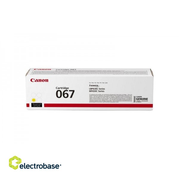 Canon 067 (5099C002) toner cartridge, Yellow (1250 pages) image 2