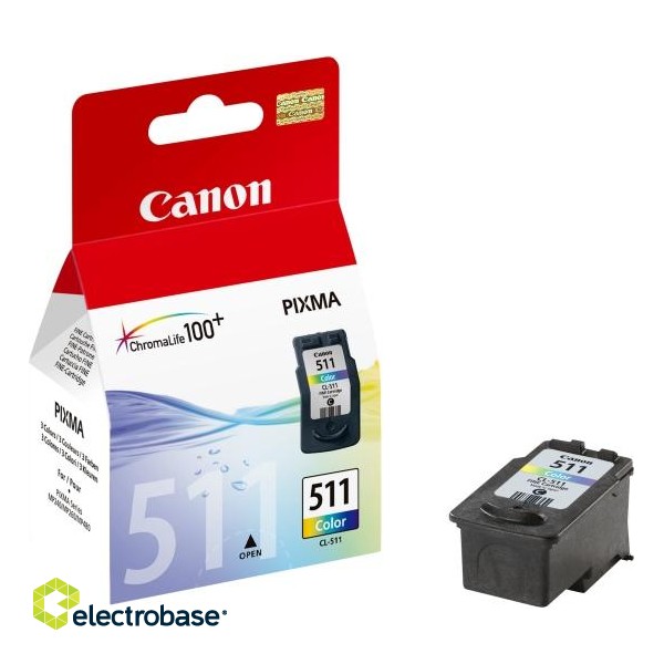 Canon CL-511 (2972B007) Ink cartridge, Cyan, Magenta, Yellow (244 pages) image 2