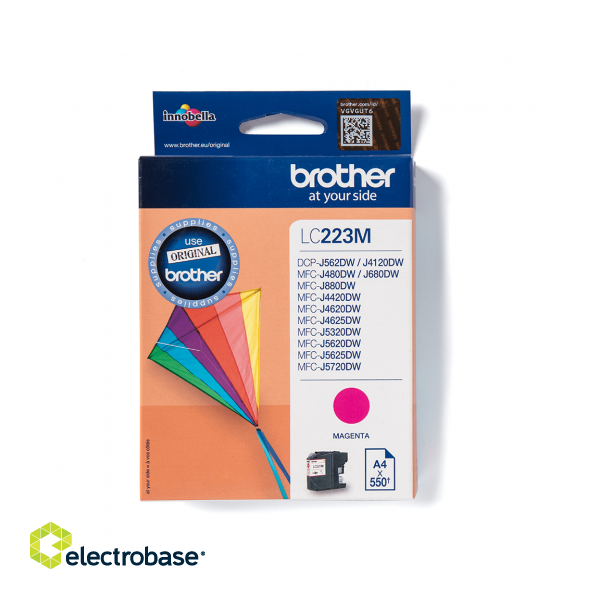Brother LC223 (LC223M) Ink Cartridge, Magenta