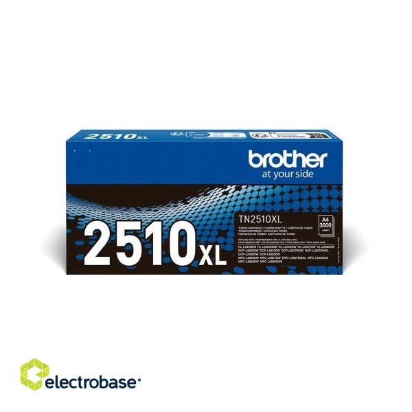 Brother TN-2510XL (TN2510XL) Toner Cartridge, Black фото 1