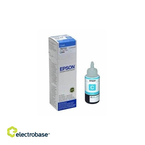 Epson T6732 (C13T67324A) Ink Refill Bottle, Cyan