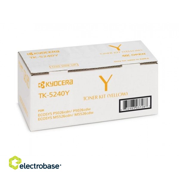 Kyocera TK-5240Y Toner Cartridge, Yellow paveikslėlis 3