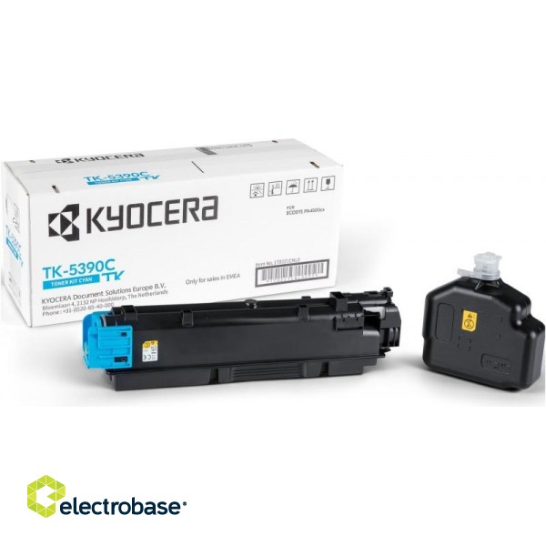 Kyocera TK-5390C (1T02Z1CNL0) Toner Cartridge, Cyan image 2