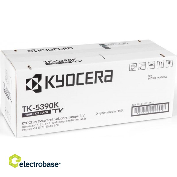 Kyocera TK-5390K (1T02Z10NL0) Toner Cartridge, Black image 1