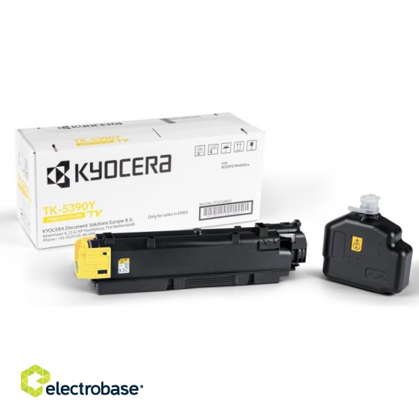 Kyocera TK-5390Y (1T02Z1ANL0) Toner Cartridge, Yellow image 2
