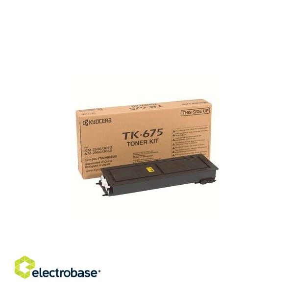 Kyocera TK-675 Toner Cartridge, Black image 2