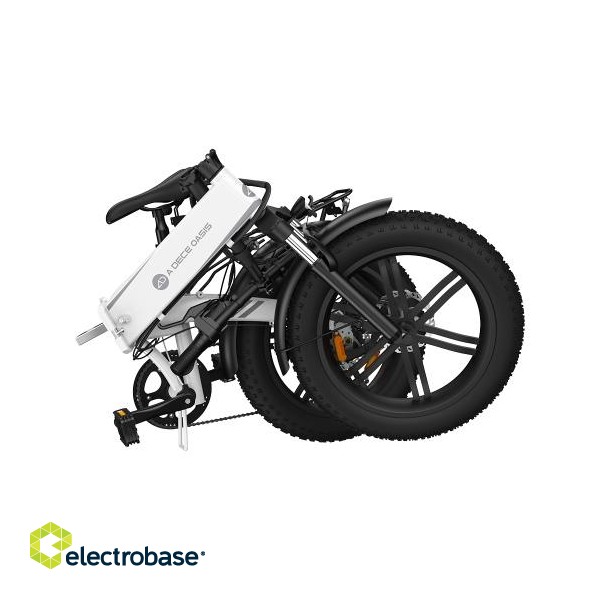 Electric bicycle ADO A20F Beast, White image 3