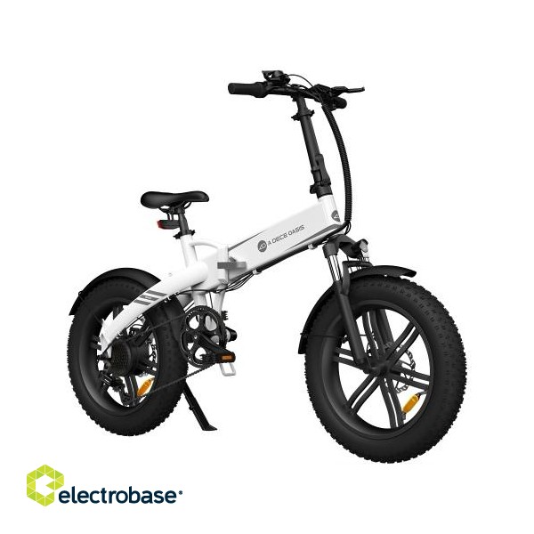 Electric bicycle ADO A20F Beast, White image 4