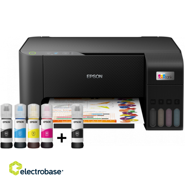 Epson EcoTank L3210 Printer Inkjet A4, Colour, MFP, USB paveikslėlis 2