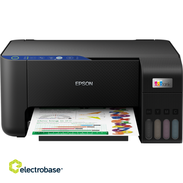 Epson EcoTank L3251 Printer Inkjet Colour MFP A4 33 ppm Wi-Fi USB paveikslėlis 1