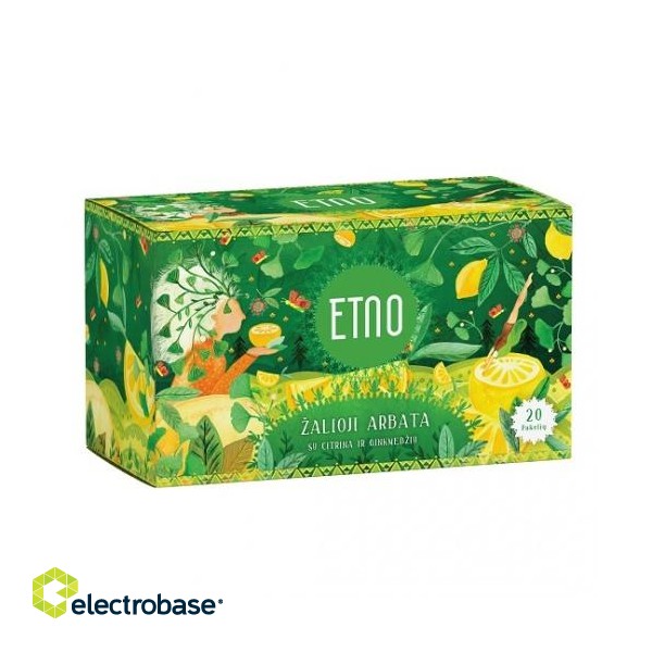ETNO Green tea with lemon and ginkgo 40g (2gx20 pcs.)