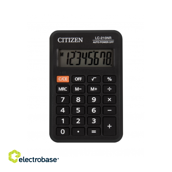 CITIZEN Pocket Calculator LC-210NR paveikslėlis 1