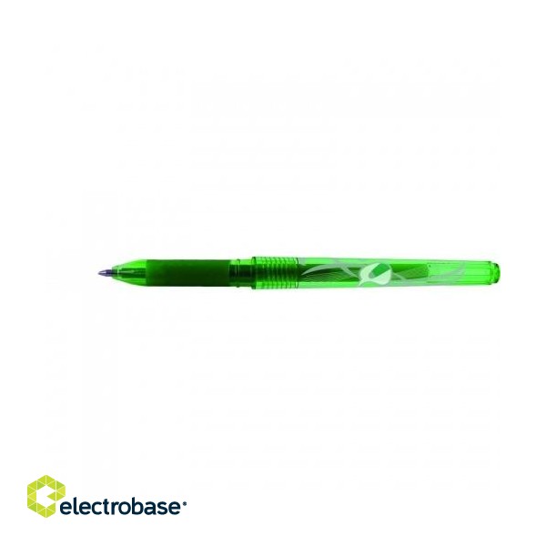 STANGER Eraser Gel Pen 0.7 mm, green, Box 12 pcs. 18000300078 image 2