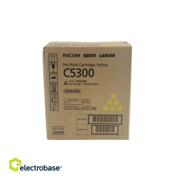 Ricoh C5300 (828602) Toner Cartridge, Yellow image 1