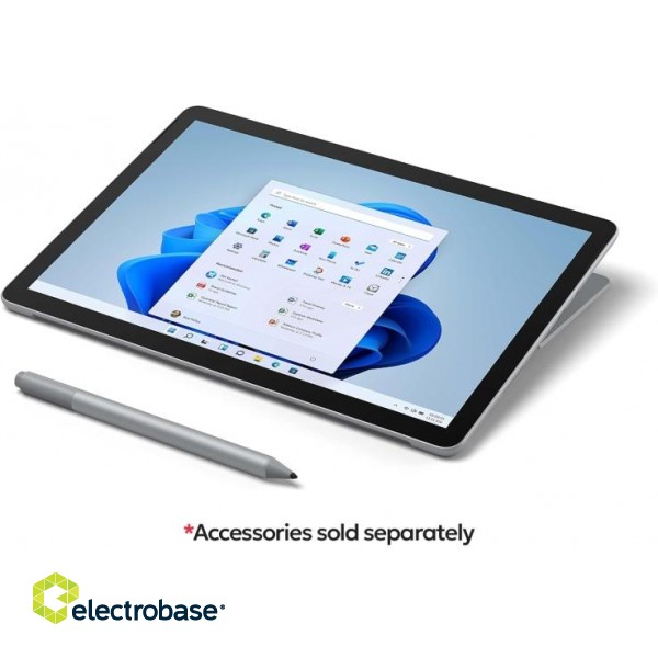 Microsoft Surface Go 3 Tablet PC 10.5'', 4GB RAM, 64GB ROM, Wi-Fi, LTE, W11H, Platinum image 2