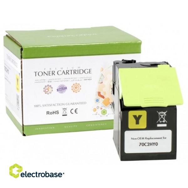 Compatible Static-Control Lexmark 702HY (70C2HY0) Yellow, 3000 p.