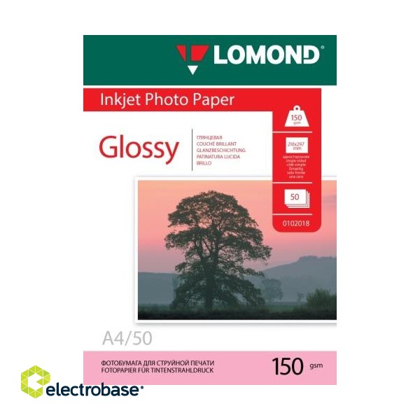 Lomond Photo Inkjet Paper Glossy 150 g/m2 A4, 50 sheets image 1