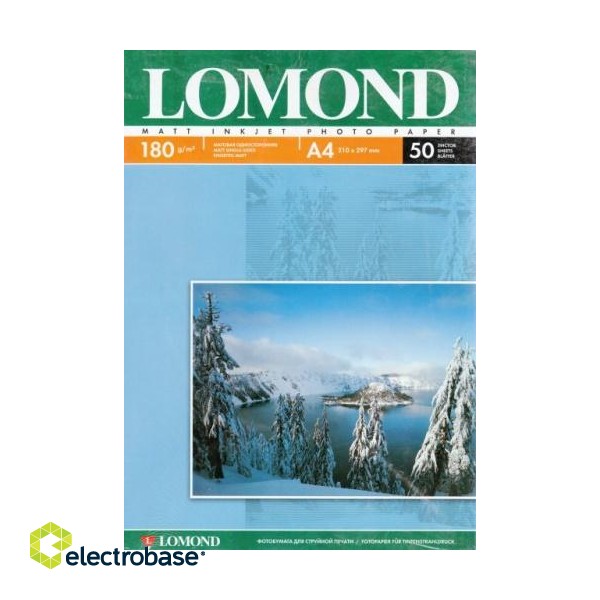 Lomond Photo Inkjet Paper Matte 180 g/m2 A4, 50 sheets image 2