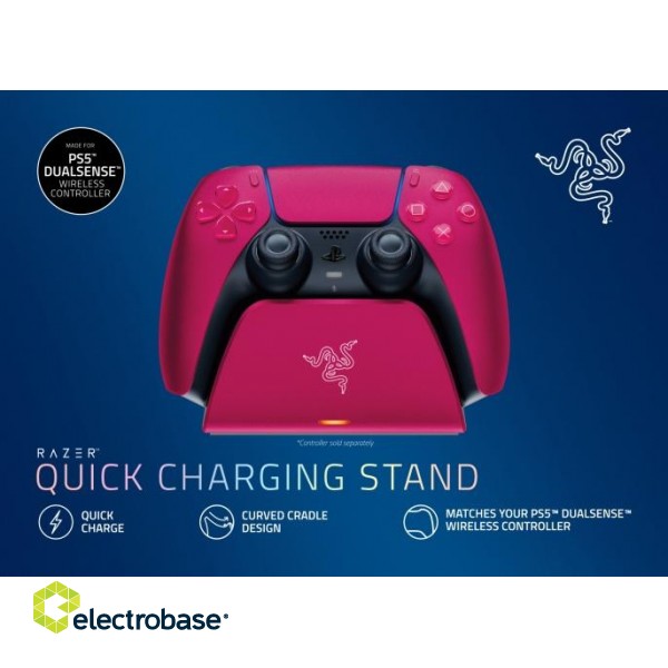 Razer RC21-01900300-R3M1 Quick Charging Stand For gaming controller PS5, Red фото 9