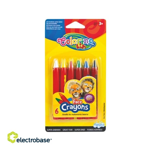 Colorino Kids Face crayons 6 colours