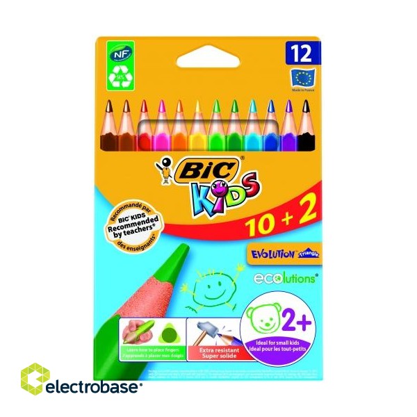 BIC Colored pencils EVOLUTION TRIANGLE 12 colours 8871462