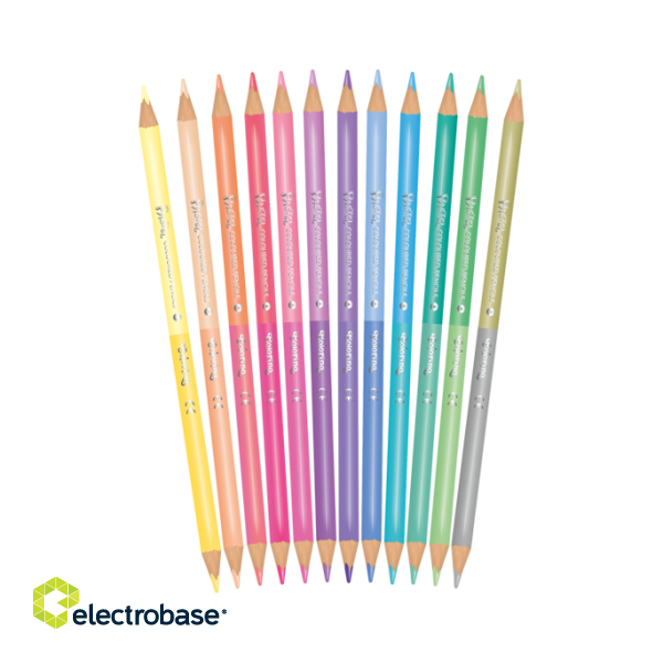 Colorino Pastel Coloured pencils 12 pcs / 24 colours image 2