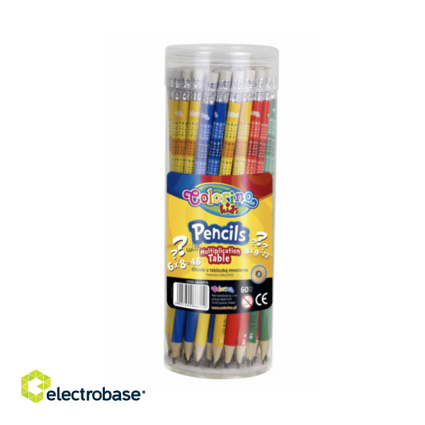 Colorino Kids Pencils with multiplication table paveikslėlis 2