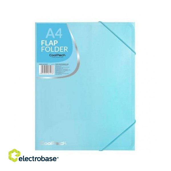 Coolpack flap folder PP, A4, pastel blue