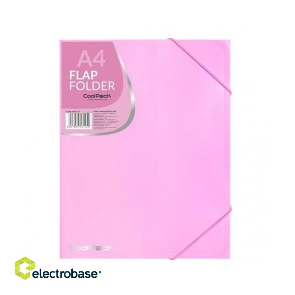 Coolpack flap folder PP, A4, pastel pink
