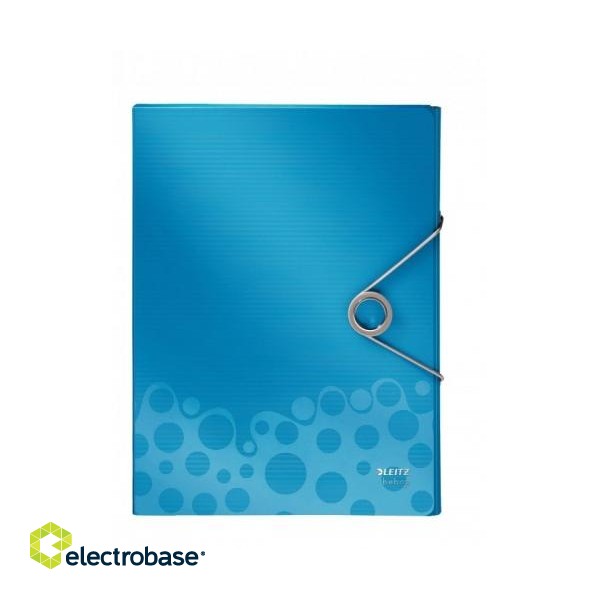 Folder-case with rubber Leitz WOW, A4 / 30 mm, plastic, blue 0816-119 paveikslėlis 2