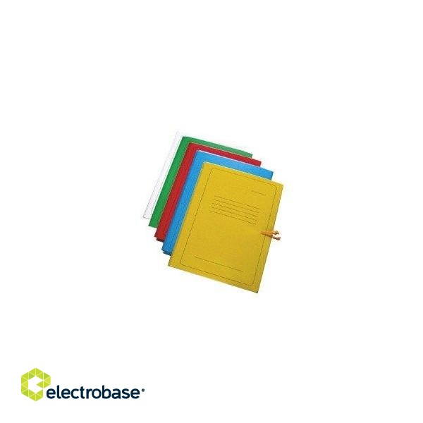 Folder SMLT, A4, 300 g, binding, with print, white, cardboard 0815-102