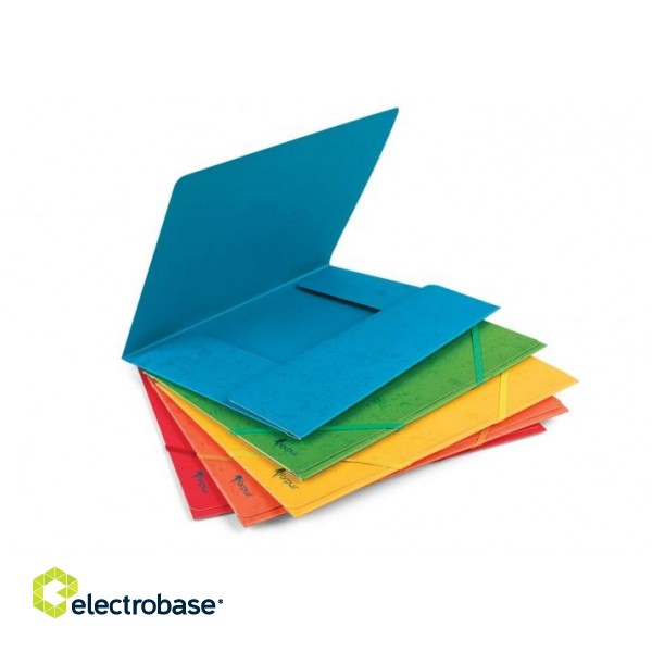 Folder with rubbers Forpus, A4, cardboard, capacity 300 sheets, green