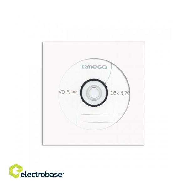 Discs Omega DVD-R 4.7GB, 16x, paper envelope x10