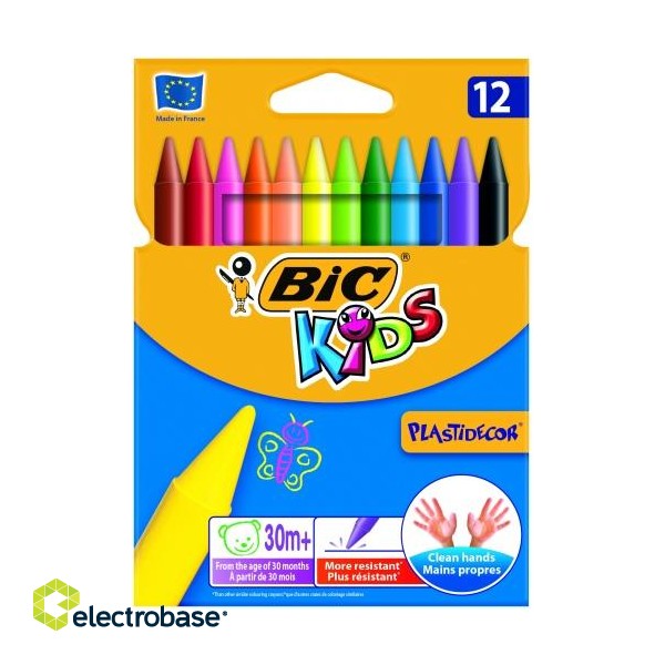BIC CRAYONS– Plastidecor WX.PLAST 12 colours 945764